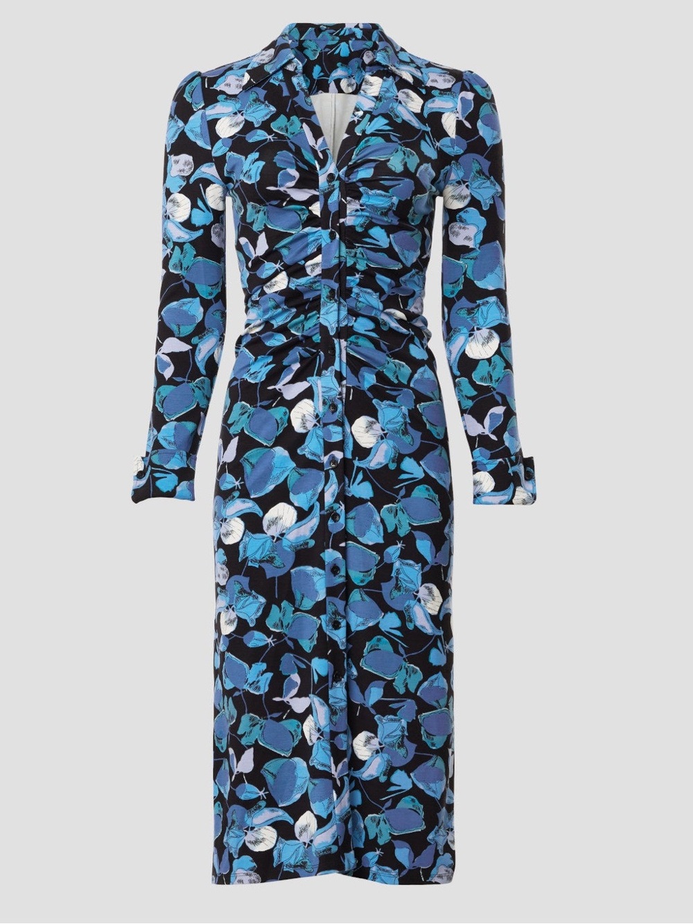 Diane von Furstenberg Sheska Midi Dress Size 14 💙 - Picture 1 of 13